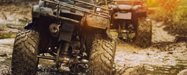 Image of ATVs on off-road track