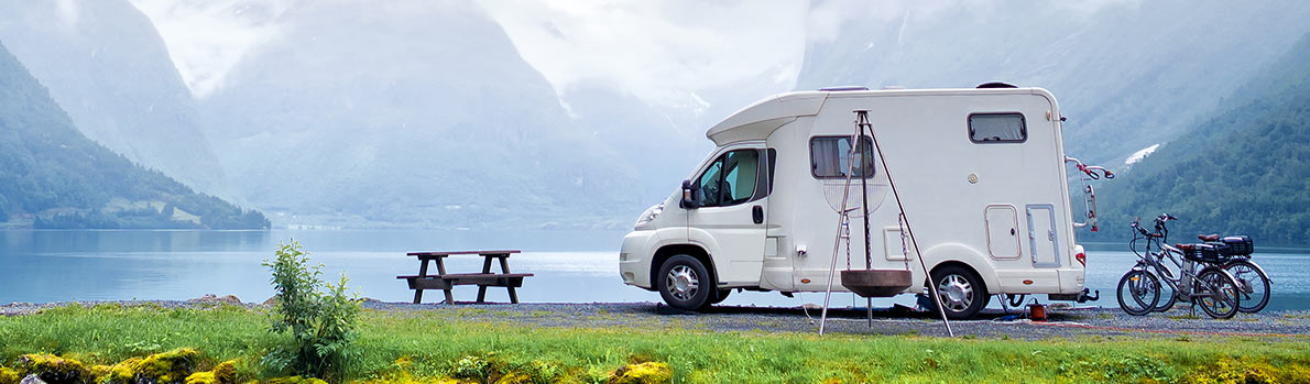 image of RV in nature landscape
