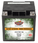 Interstate's factory-activated absorbed glass-mat (AGM) powersports battery