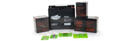 group of Interstate fire and security batteries