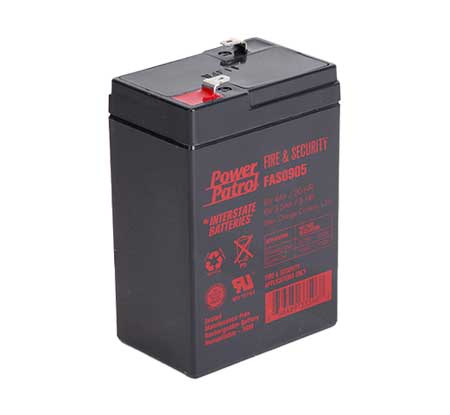 6-volt Sealed Lead-Acid Battery for Security Lighting FAS0905